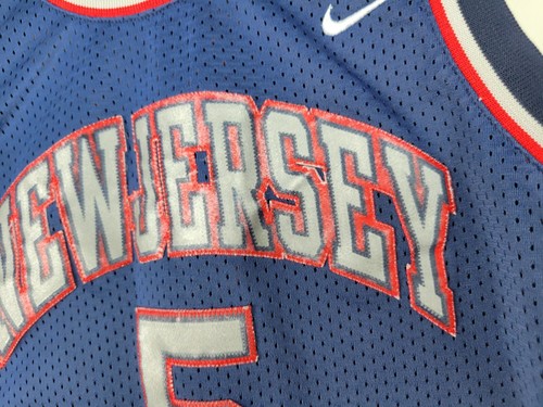 Jason Kidd #5 New Jersey Nets Nike Team NBA Basketball Jersey Youth Size M + 2 - Picture 7 of 11