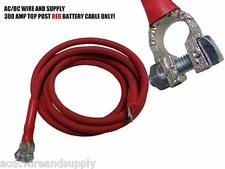 Battery Relocation Kit, # 1 Awg HD welding Cable, Top Post - Lug 20 FT RED ONLY
