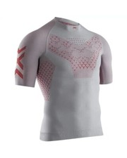 - X-Bionic Twyce 4.0 Run Maglia Maniche Corte Uomo, Dolomite Grey/Sunset Orange