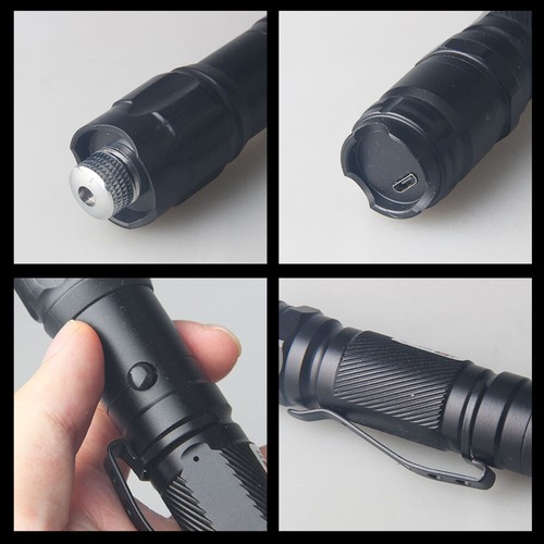 USB Rechargeable 405nm Blue Pointer Pen Light Visible Beam Lazer Light USA - Picture 13 of 15