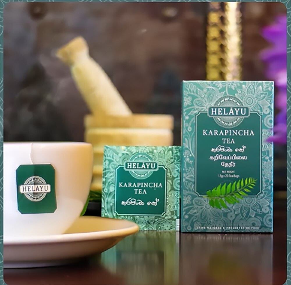 Helayu Ceylon Natural Karapincha Tea 20 bags increase eyesight hair