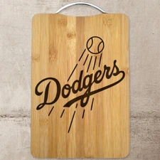 Dodgers Laser Engraved Bamboo Cutting Board
