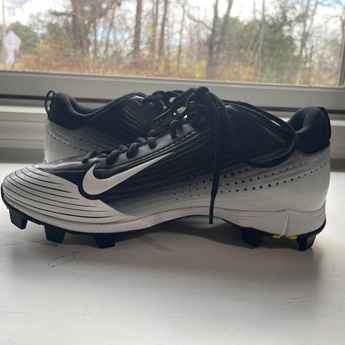 Nike 707442-010 Mens Black/White Vapor Keystone 2 Pro Low Baseball Cleats SZ 9 - Picture 4 of 14