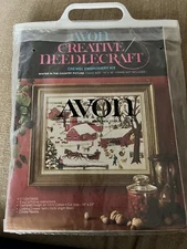 Avon Crewel Embroidery Kit Winter in the Country Creative Needlecraft NEW
