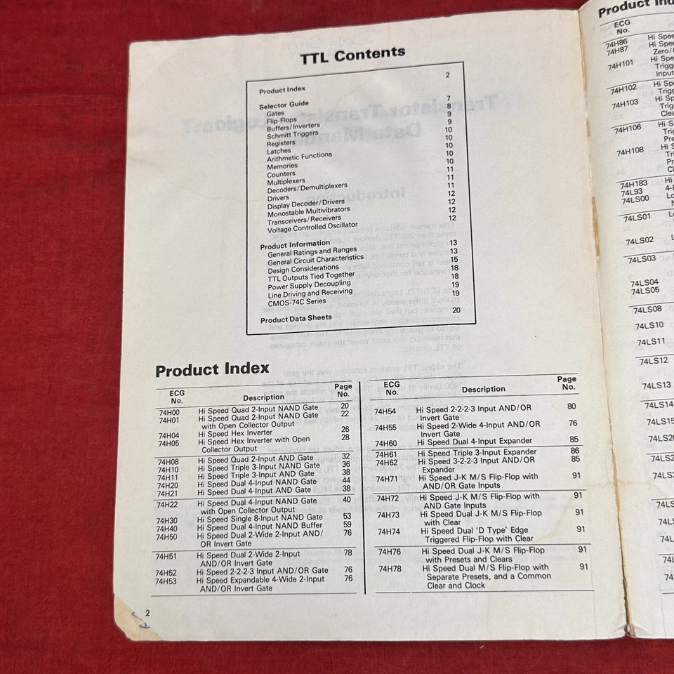 Sylvania ECG Semiconductors Digital Integrated Circuit Data Manual VTG Book - Image 4 of 4