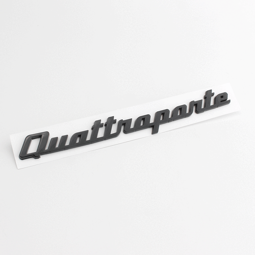 Para Maserati 1PCS Quattroporte emblema trasero ABS plástico logotipo negro claro - Imagen 3 de 4