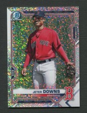2021 Bowman Chrome Prospects Speckle Refractors #BCP169 Jeter Downs 231/299