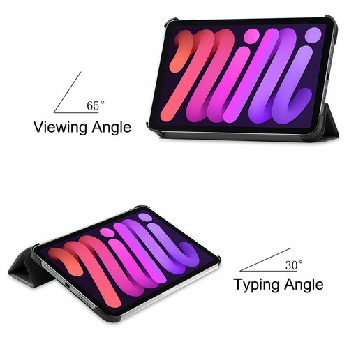 Folio Smart Cover Tri-Fold Leather Stand Case Cover For Apple iPad mini 6 A17Pro - Picture 4 of 148