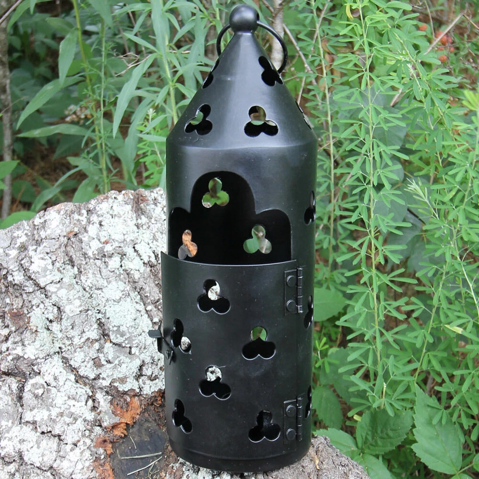 手工制作中世纪农业文艺复兴时期灯笼 | 碳钢烛台 — 第 4/4 张图片