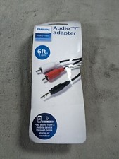 Philips Audio/Video 6ft. 1.8m Y-Adapter Audio...