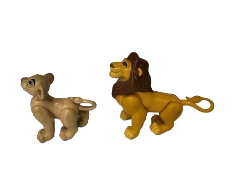 1994 Burger King The Lion King; 3” Mufasa & 2,5” Nala Figuren