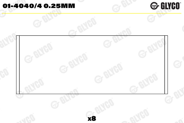 Glyco 01-4040/4 0.25Mm Pleuellager For Caterham Ford Ford Asia & Oceania Ford Au-image