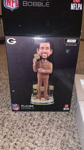 Green Bay Packers Aaron Rodgers 4x Time NFL Award MVP Bobblehead Bobble Head - Picture 1 of 3