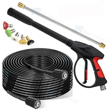 For Craftsman High Pressure Power Washer Spray Gun Wand Hose Kit+5 Tips New
