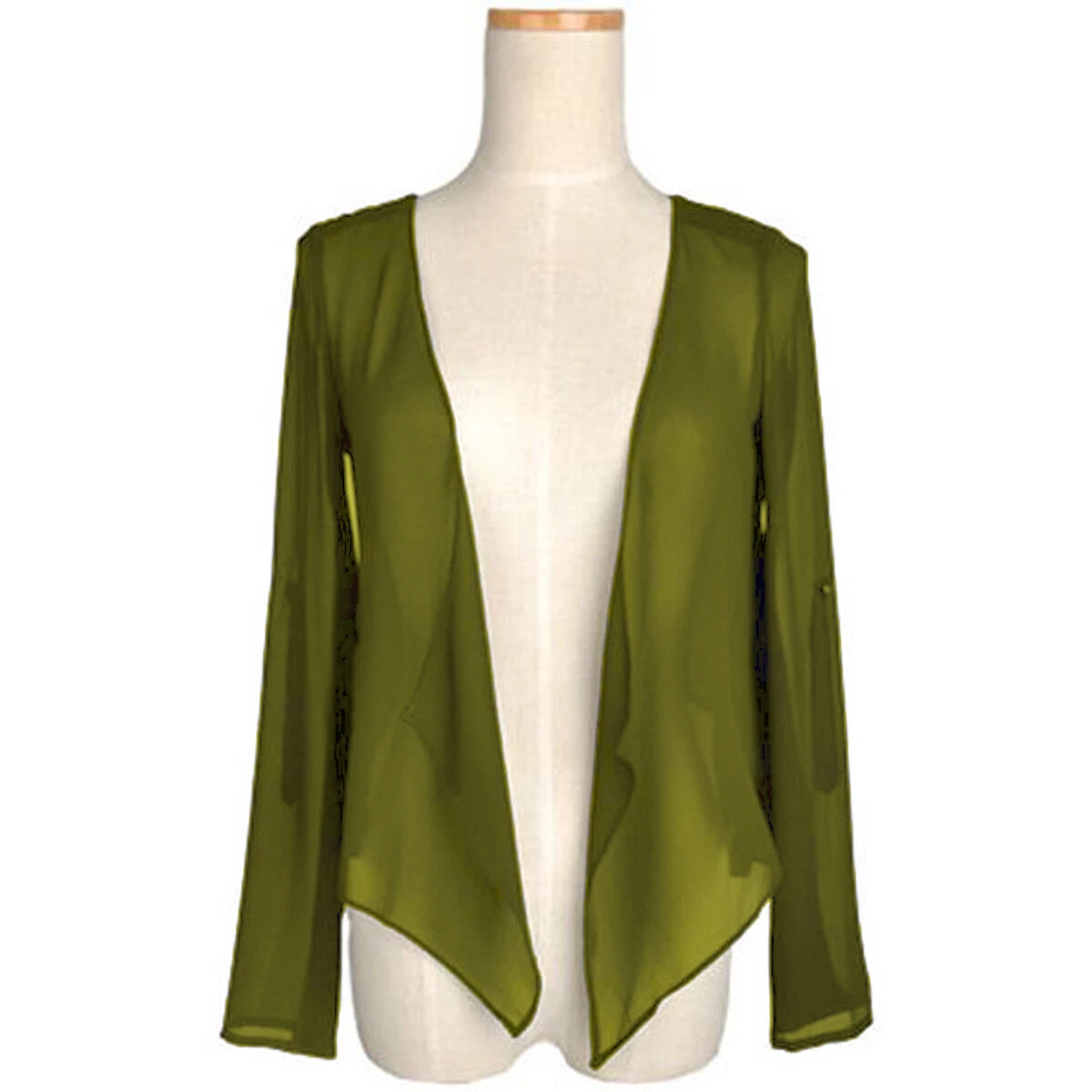 Green long best sale shrug