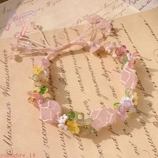 Crystal Flower Bracelet Bangle Exquisite Young Girls Gemstone Fashion Jewelry
