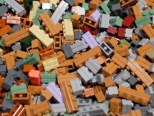 LEGO 1/2 Libra 1 x 2 y 1 x 4 Ladrillo de Albañilería Divertido Lote 15533 98283 {LAVADO}