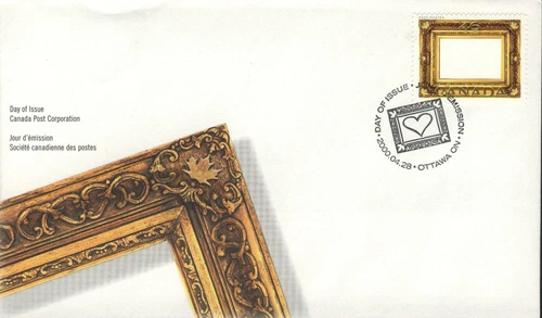 CANADA Scott FDC # 1853 "GOLD LEAF PICTURE FRAME"