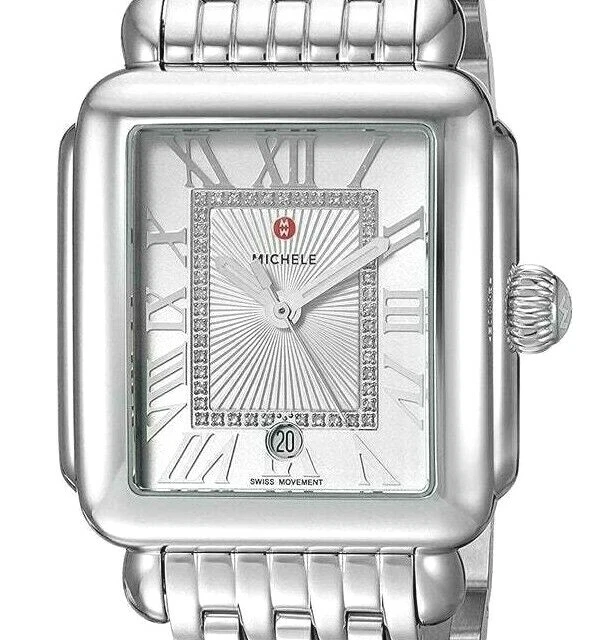 Michele Deco Madison Diamond Dial With Roman Numerals Lady's Watch MWW06T000141 - image 4 of 4