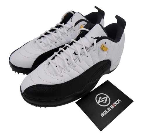 Nike Air Jordan XII 12 Low G Golf Taxi White Black Gold Men's DH4120-100