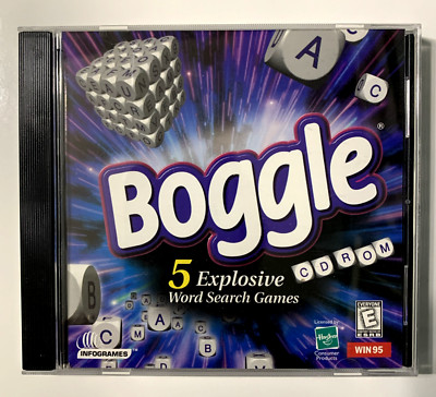 BOGGLE  VINTAGE PC GAME SOFTWARE  In Original Case   WIN 95  Rated E  1997