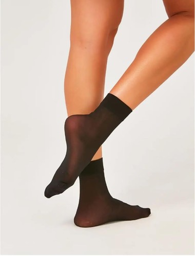 Women's 5 Pairs Nylon socks for women Ankle High Sheer Socks Tights Hosiery P... - Picture 3 of 7