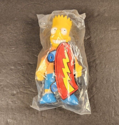 Vintage 1990 Matt Groening The Simpsons Bart Simpson Doll Burger King Toy Sealed