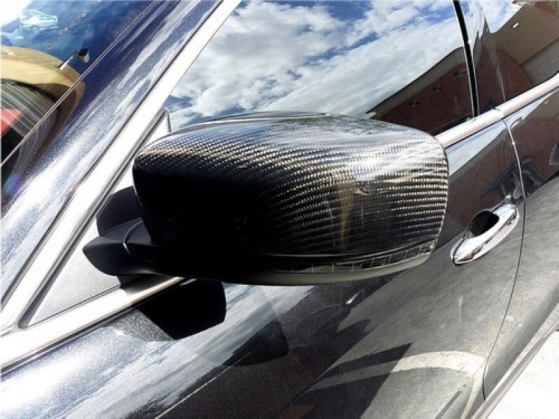 Maserati Ghibli 2014+ Real Carbon Fiber OEM Mirror replacement Cover Caps USA