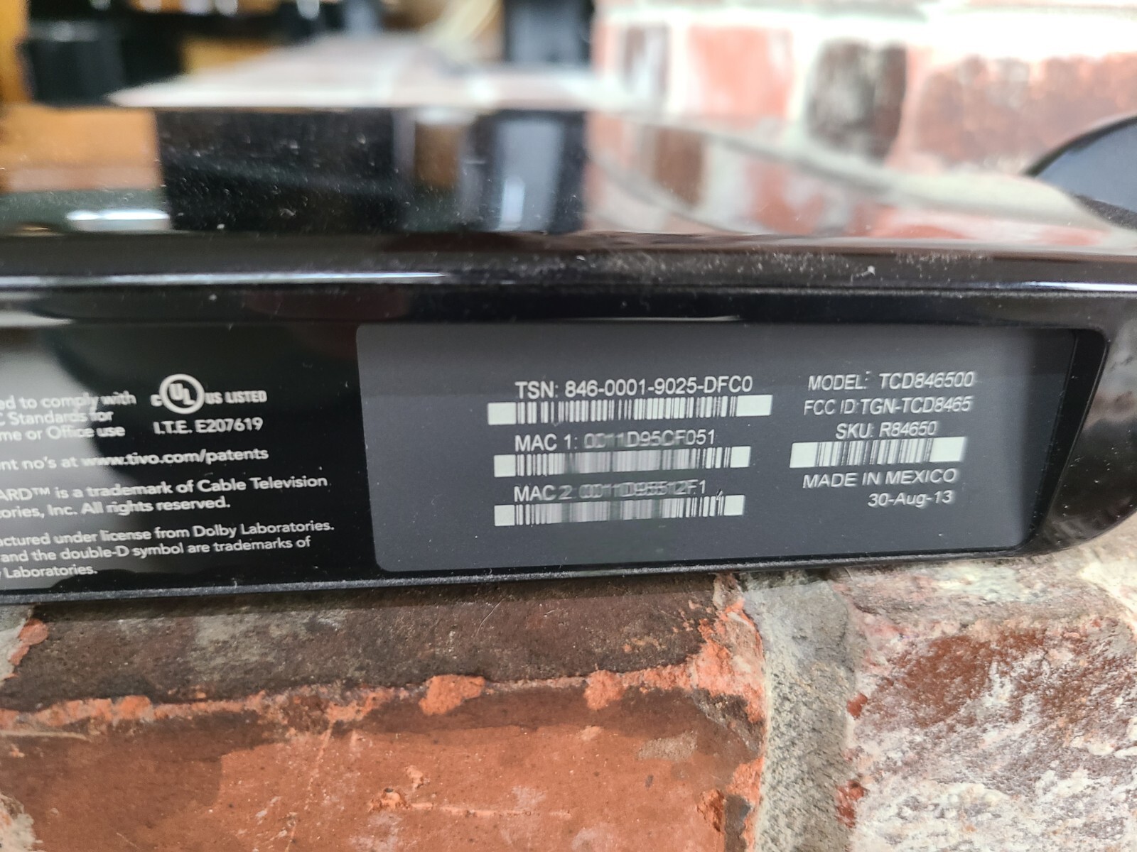 TiVo Roamio Series5 TCD846500 HD (500GB) DVR 851342000216 eBay