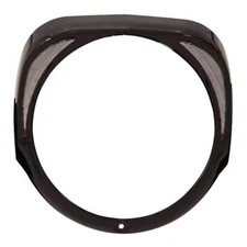 Ciro Fang LED Headlight Bezels, Fits H-D '96-'13 Touring Models - Black 45211