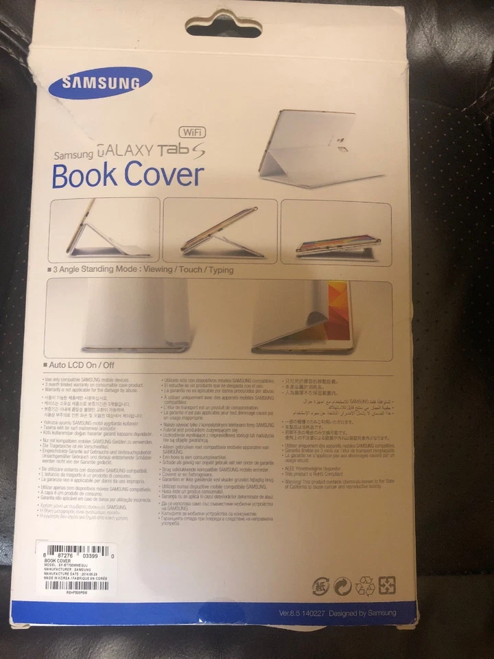 NEW Samsung Galaxy Tab S 8.4" Simple Cover White EF-DT700WWEGUJ Free Shipping!! - Image 2 of 4