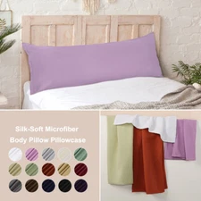 PiccoCasa Body Pillowcase  with Zipper Closure Soft Microfiber Cover