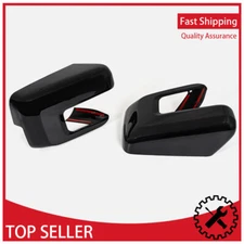 2X For 2021-2024 Ford F150 W/Turn Signal Hole Chrome Side Door Mirror Cover Cap