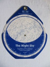 "The Night Sky" Planisphere - 40-50 degree north latitude David Chandler