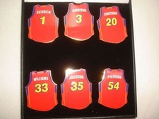 SET OF 6 WNBA PHOENIX MERCURY BASKETBALL COLLECTOR PINS