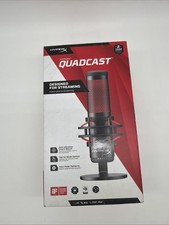 HyperX QuadCast USB Microphone Anti-Vibration Tap-to-Mute PC Mac PS4 PS5 NIB