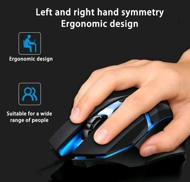 RRONGXUAN Gaming Breathing Light Wired Mouse - Image 4 of 4