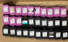 Lot of 30 Used All Empty HP 61 Black And Tri Color Printer Ink Cartridges