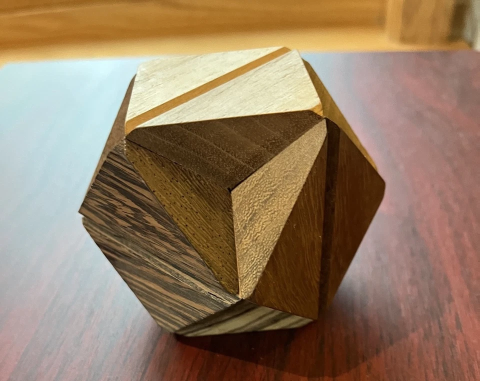 6-Piece 7 Wood Burr Puzzle - Image 3 of 4