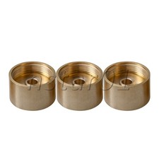 3pcs Copper Trumpet Heavy Bottom Caps for Replacing and Repairing Trumpets