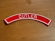 BSA, 1950’s Cutler (IL or ME) Red and White Community Half Strip (RWHS)