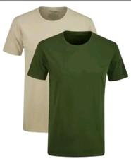 Hanes Originals Men's 2-Pack T-Shirts Crew Neck Stretch Ultimate Slim Fit Size L