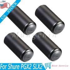 4X Battery Screw on Cap Cover For Shure PGX2 SLX2 PGX4 Handheld Mic Transmitter
