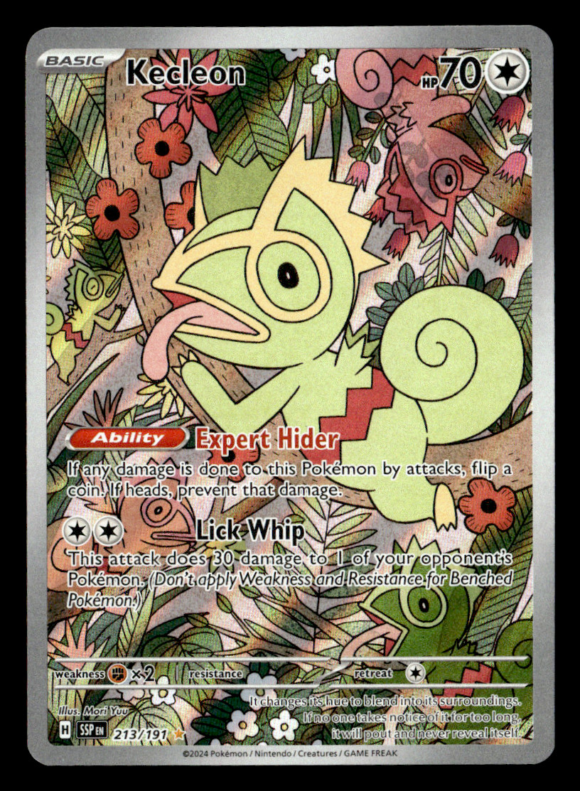 Kecleon 2024 Scarlet & Violet: Surging Sparks #213/191 Illustration Rare Price Guide - Sports Card Investor Kecleon 2024 Scarlet & Violet: Surging Sparks #213/191 Illustration Rare Price Guide - Sports Card Investor