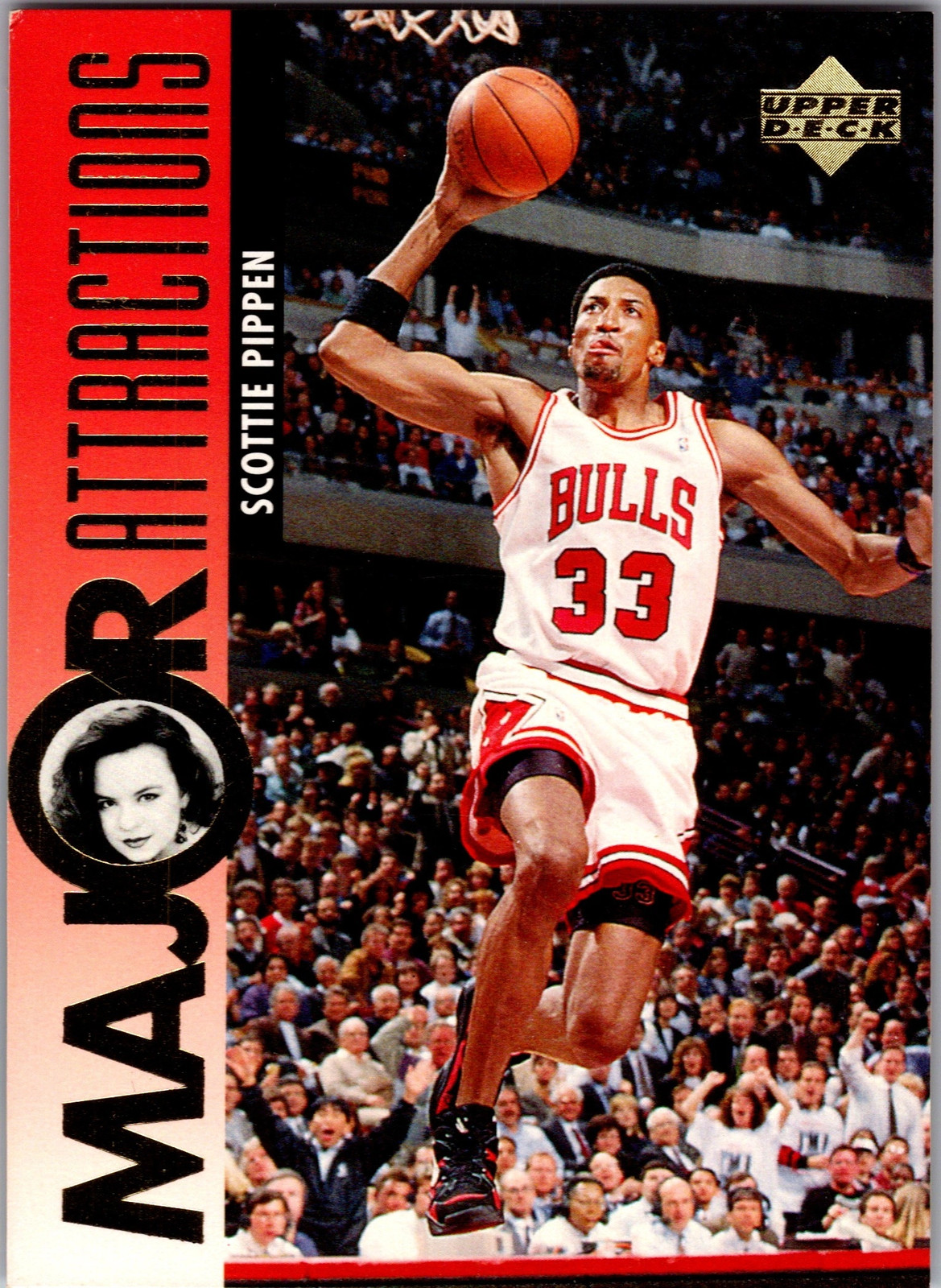 1995 Scottie Pippen 1995-96 Upper Deck #338 Chicago Bulls Basketball LP