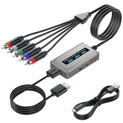 HDMI to Component Converter with Scaler Function, 1080P HDMI to YPbPr Convert...