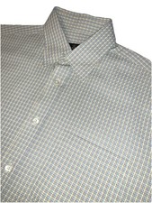 Bugatchi Uomo Shirt Mens LARGE Colorful Checkered Plaid Button Spring Pastel