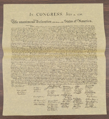 Declaration of Independence Replica16''x14Authentic Antique Parch Paper-10 Copies