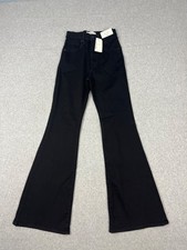 Abercrombie & Fitch The Flare Jeans Womens 25/0 Black Ultra High Rise NWT