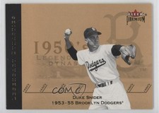 2002 Fleer Premium Legendary Dynasties Gold /300 Duke Snider #15LD HOF 7xr
